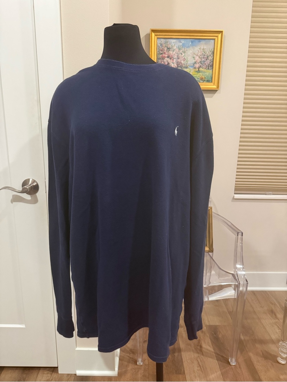 Polo by Ralph Lauren Navy Blue Long-Sleeve Crewneck Sweatshirt
